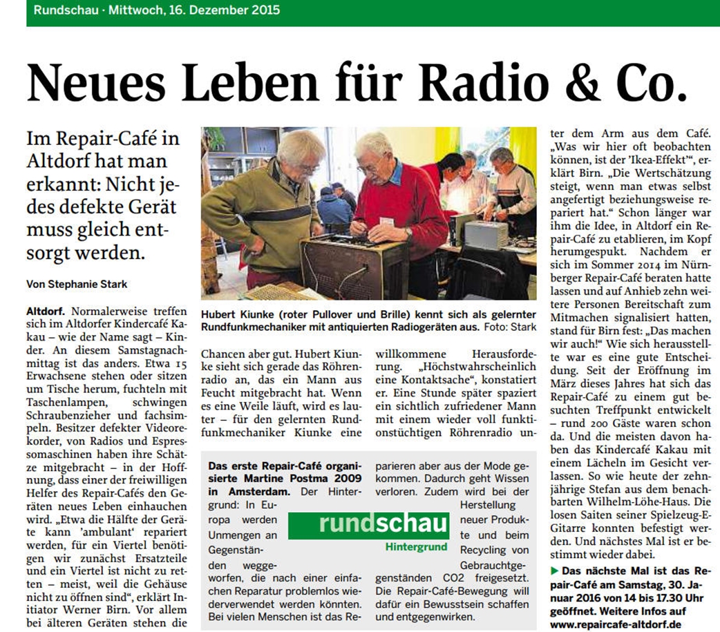 2. Teil Artikel aus Neumarkter Rundschau vom 16.12.2015